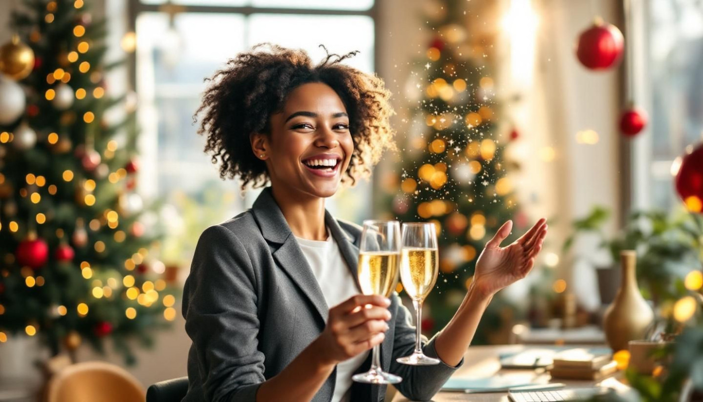 German Title: Wünschen Sie Ihren Kunden ein frohes neues Jahr, ohne eine weitere gewöhnliche E-Mail zu senden